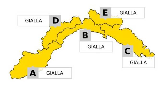 Ancora maltempo in Liguria, allerta meteo gialla per temporali prolungata su Genova e Levante