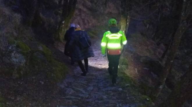 Rapallo, doppio intervento di ricerca nel pomeriggio: messi in salvo tre escursionisti